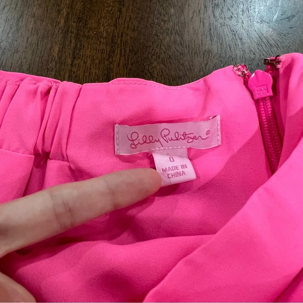 Lilly Pulitzer Nessa Ruffle Hem Wrap Skirt Size 0